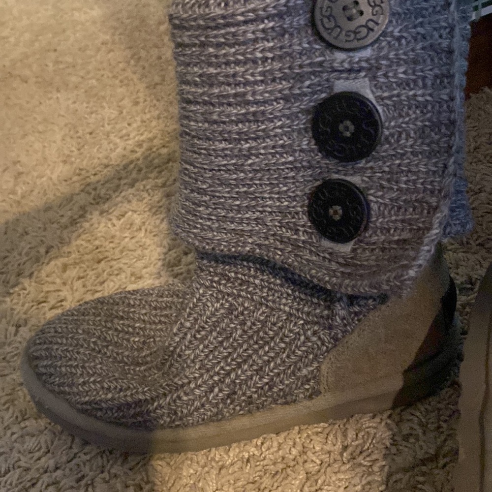 sweater knit button ugg boots
